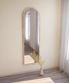 Oglinda decorativa, Siam, Emma, 50x160x2.2 cm, MDF , Natural