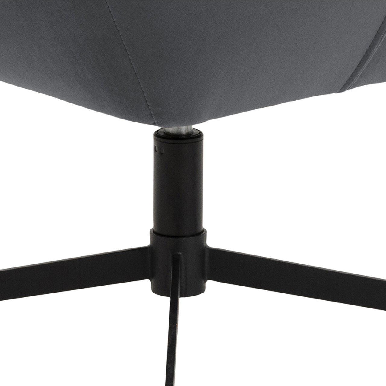 Fotoliu Paris, Actona, 73x76x89 cm, rotativ, catifea/otel, gri inchis