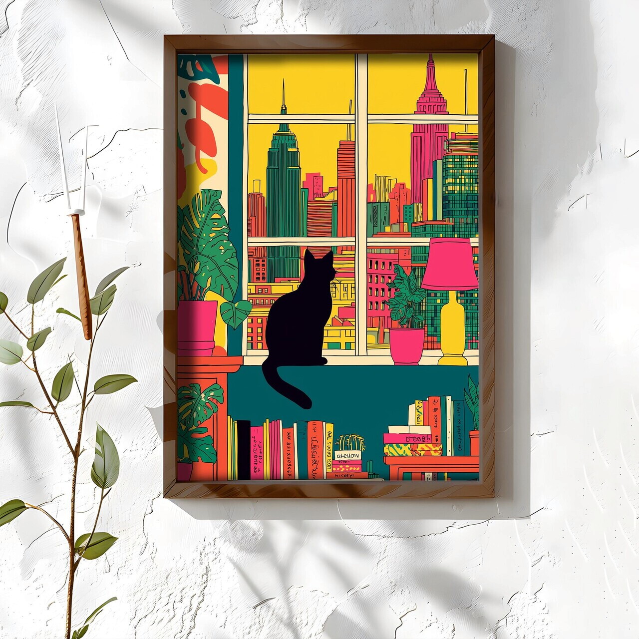Tablou decorativ NAL027-46 MDF Lemn masiv Multicolor