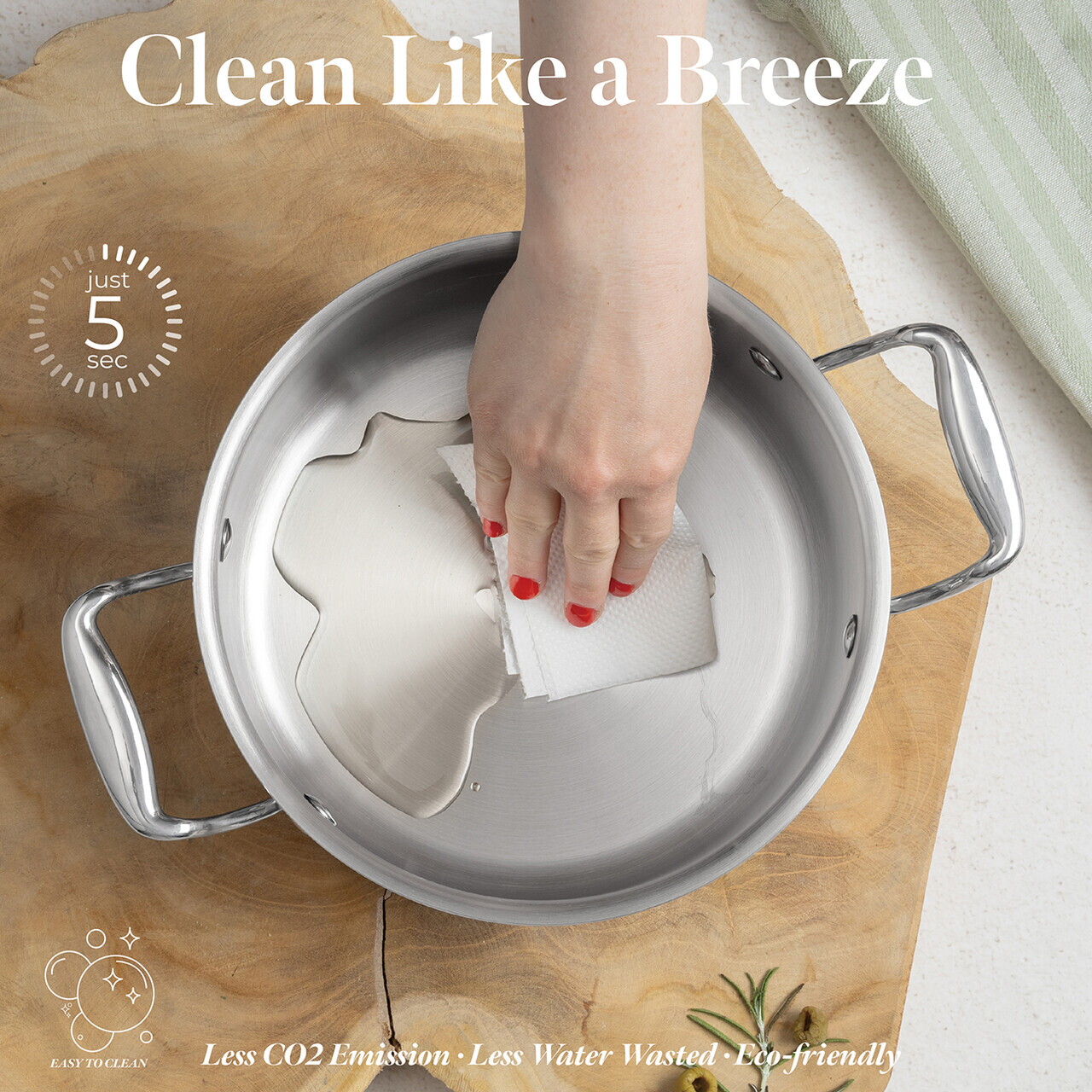 Oala cu capac Berlinger Haus, Copper Touch, 20 cm, inox/aluminiu, argintiu - imagine 12