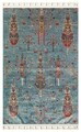 Covor, ATK 09, 200x290 cm, Poliester, Aqua