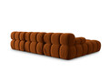 Canapea modulara 4 locuri, Bellis-51, Micadoni Home, 282x188x70 cm, catifea, teracota