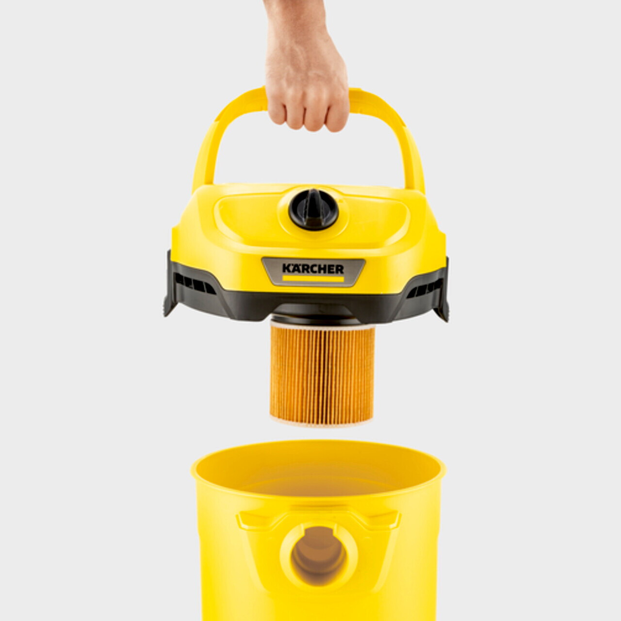 Aspirator umed-uscat WD 2 Plus V-12/4/18/C, Karcher, galben — imaginea 4