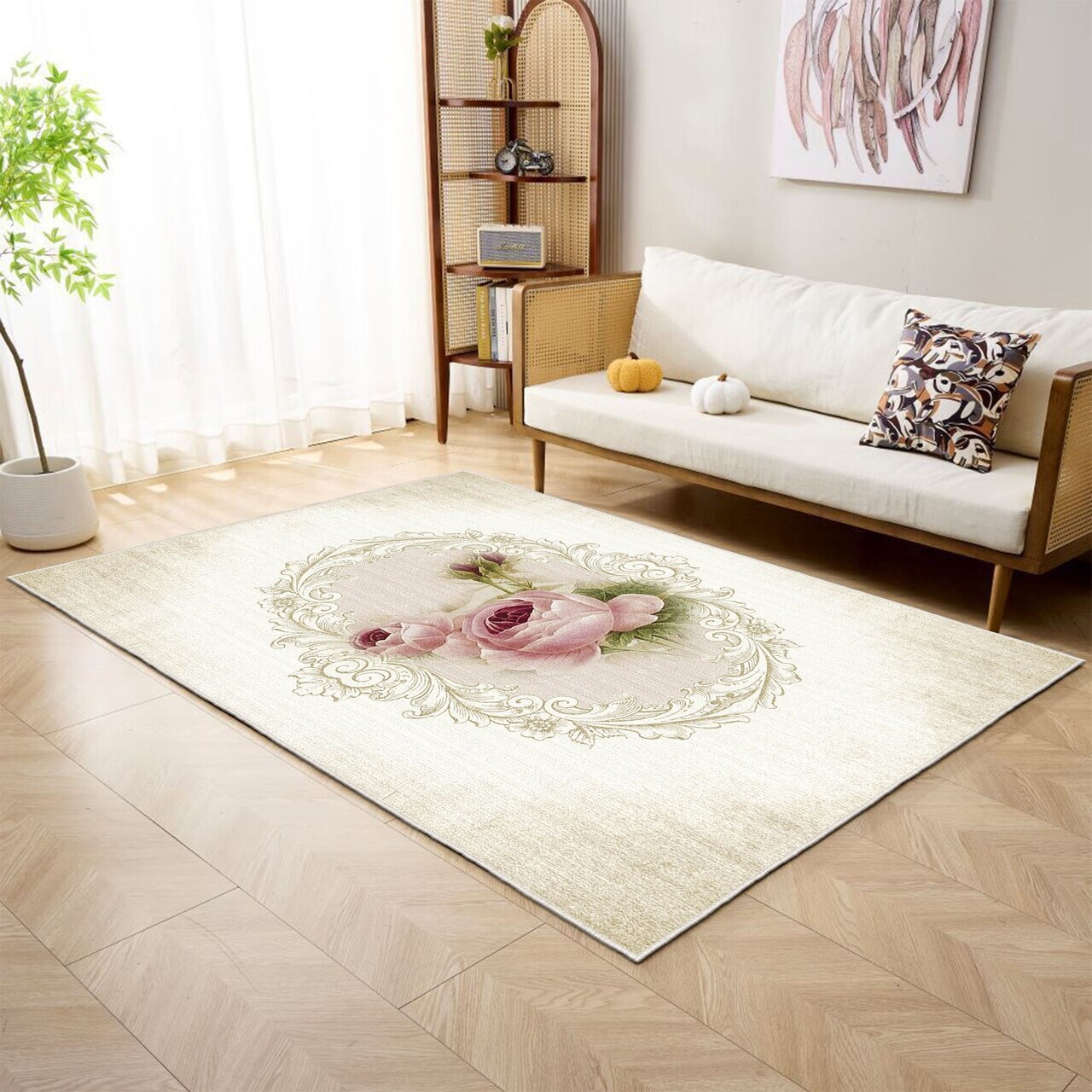 Covor Eexfab669 80x300 cm Poliester Multicolor