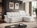 Coltar extensibil dreapta 3 locuri ELTAP, Beneth, 301x185x115 cm, lemn/poliester, alb