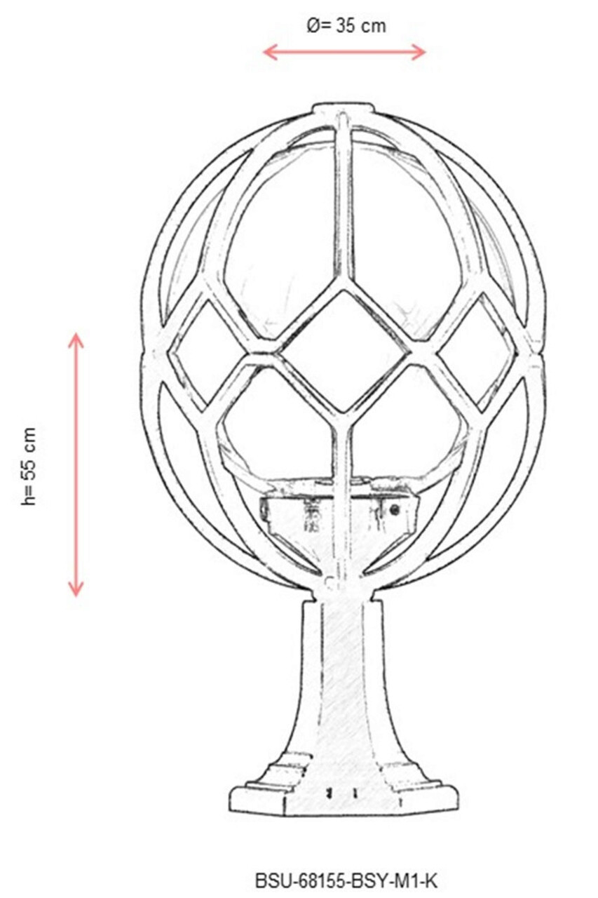 Lampa de exterior, Avonni, 685AVN1113, Plastic ABS, Negru