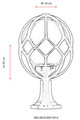 Lampa de exterior, Avonni, 685AVN1113, Plastic ABS, Negru