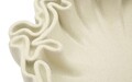 Vas decorativ Stons, Mauro Ferretti, 30.5x29x7.5 cm, polirasina, crem