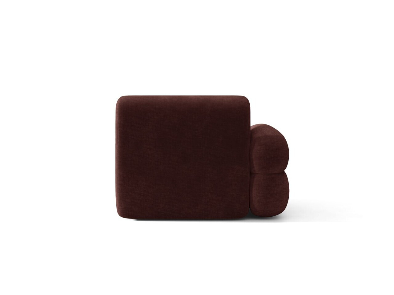 Modul canapea stanga 1 loc, Neo, Micadoni Home, 110x100x83 cm, tesatura Chenille, maro cherrywood — imaginea 4