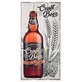 Tablou decorativ Craft Beer, Creaciones Meng, 30x60 cm, MDF