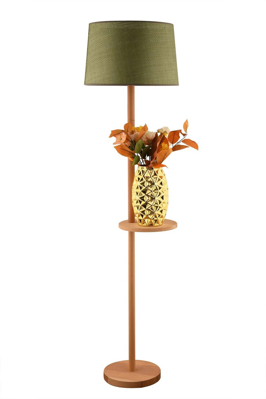 Lampadar, L'essentiel Maison, 433NUV1520, Verde / Stejar - view 2