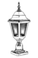Lampa de exterior, Avonni, 685AVN1351, Plastic ABS, Negru