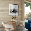 Lustra ELTAP, Stealle, 40x130 cm, 1xE27, 15W, otel, negru/argintiu