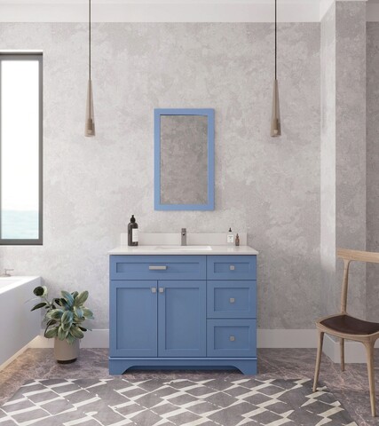 Set mobilier de baie (2 piese), jussara, yellowstone 42, albastru
