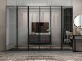 Dulap pentru haine, Hanah Home, Nisa, 270x210x52 cm, Antracit