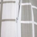 Lenjerie de pat dubla Reyes, Homla, 200x220 cm, bumbac, gri/alb