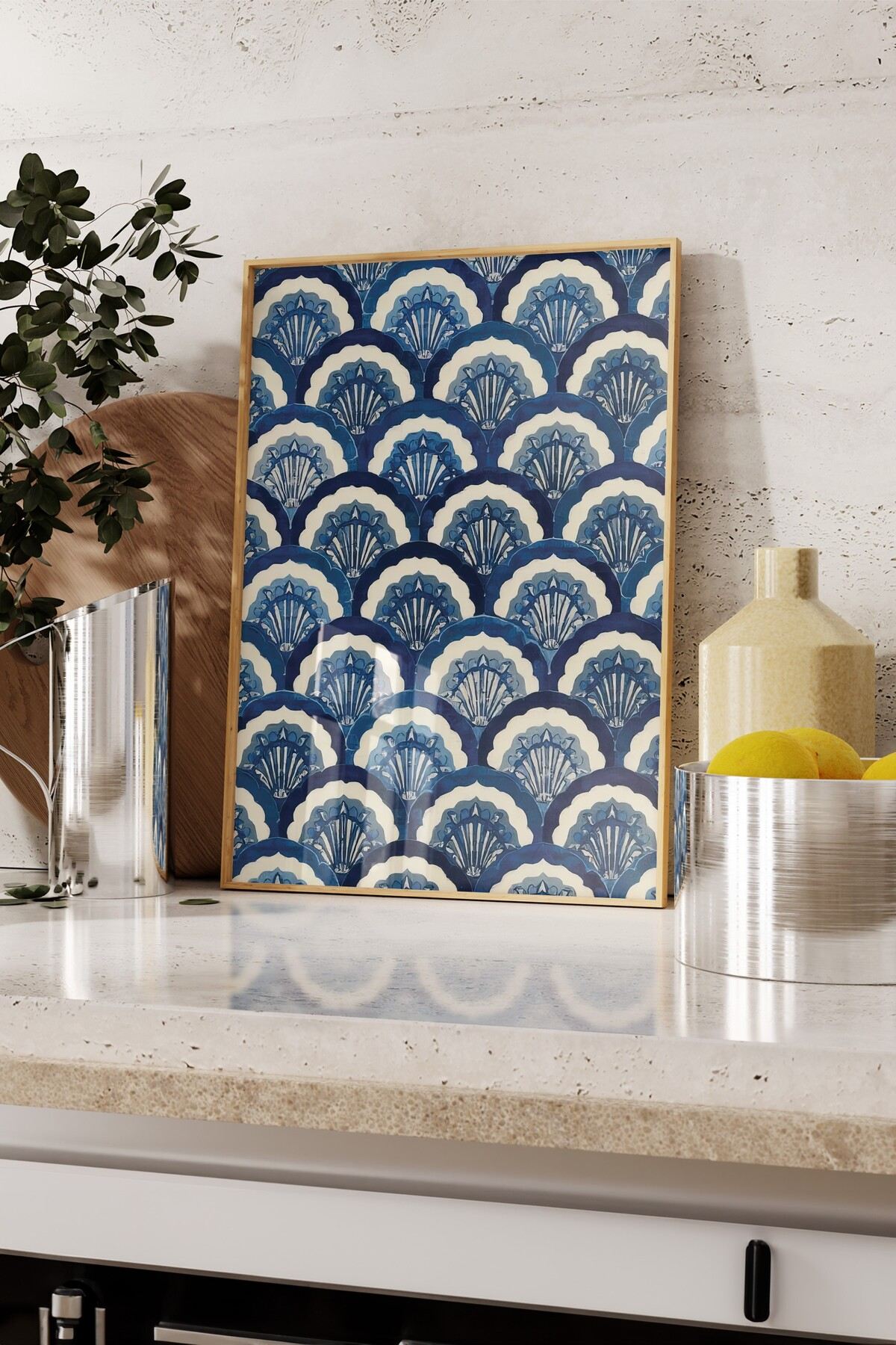 Tablou decorativ, 109617, LEMN SOLID, Față: 100% PVC STICLĂ, Multicolor