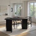 Masa, Nordure, Sablin, 180x75x89 cm, PAL, Negru