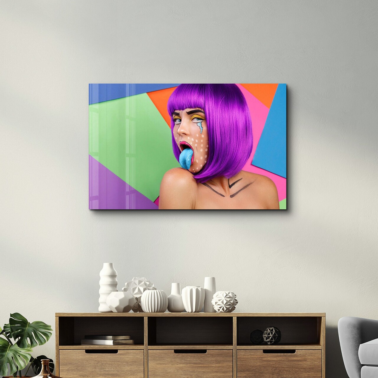 Tablou decorativ, SPR-1198, Dimensiuni: 46 x 72 cm, Multicolor - view 2