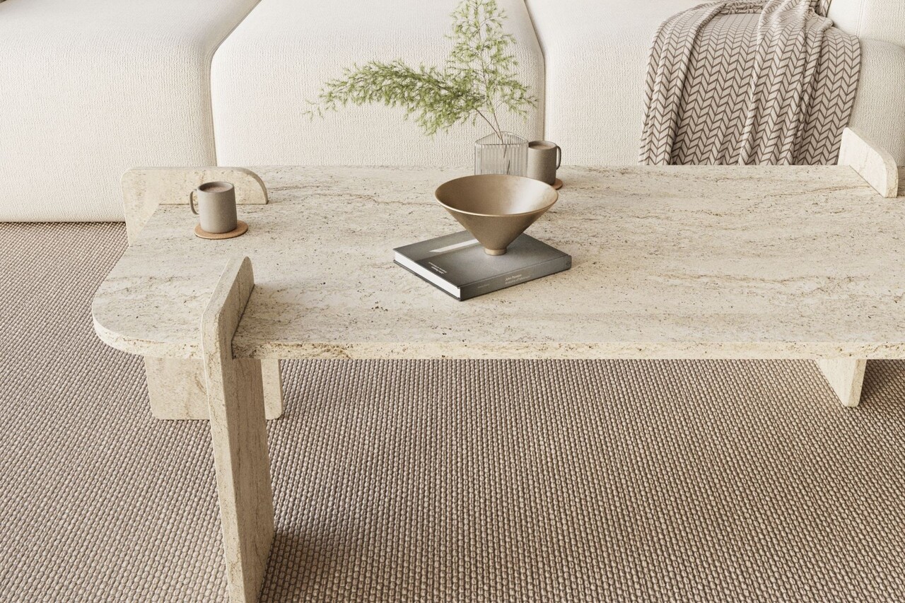 Masuta de cafea, Hanah Home, Lovge, 120x35x60 cm, Travertin - view 5