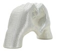Figurina /sculptura decorativa Hands Lover, Mauro Ferretti, 25x7.5x13.5 cm, polirasina, argintiu