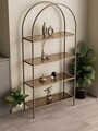 Corp biblioteca, Hanah Home, Linda, 80x172x30 cm, Antic / Bronz