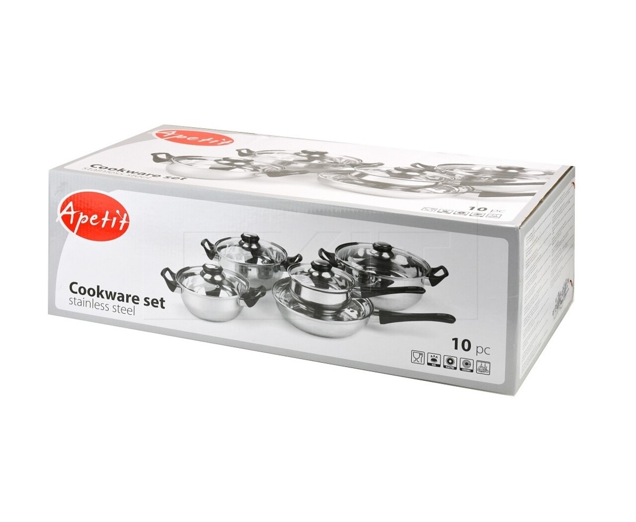 Set De Gatit 10 Piese, Apetit, Inox/sticla