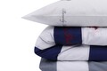 Lenjerie de pat dubla Super King, 3 piese, 220x260 cm, 100% bumbac ranforce, Beverly Hills Polo Club, BHPC 008, rosu