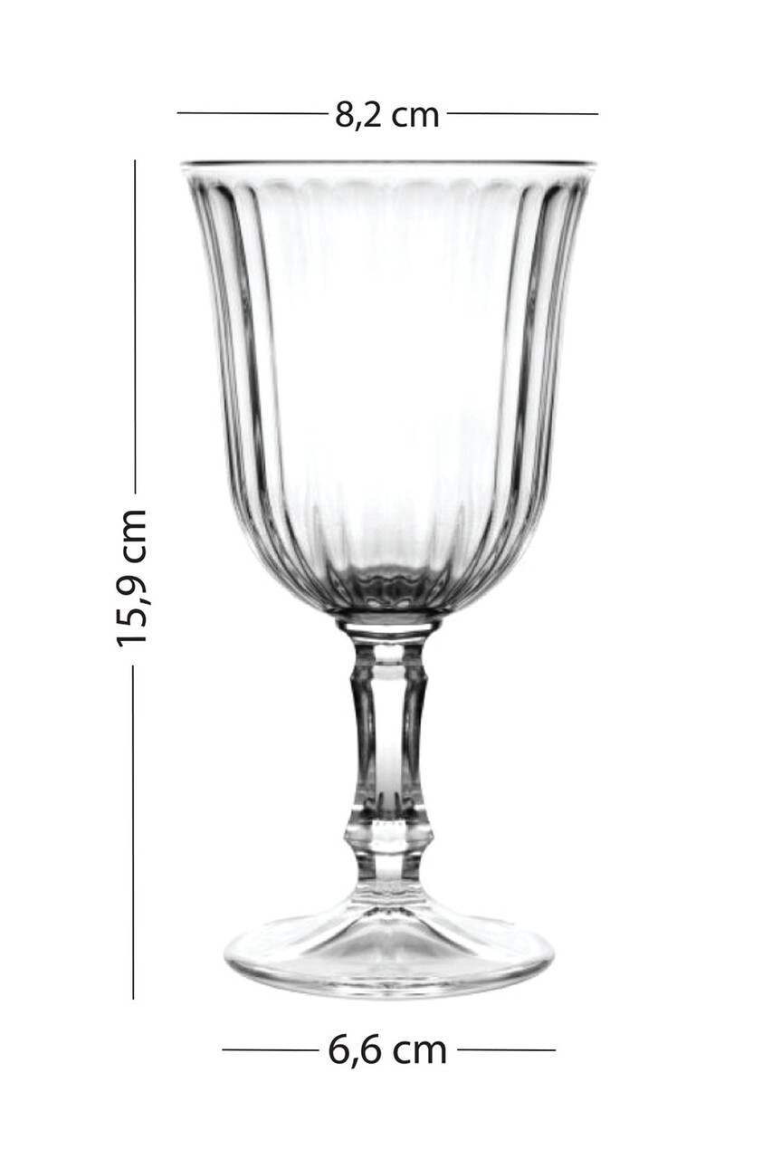 Set de pahare de vin, Hermia, 127RKL1185, Albastru - imagine 5