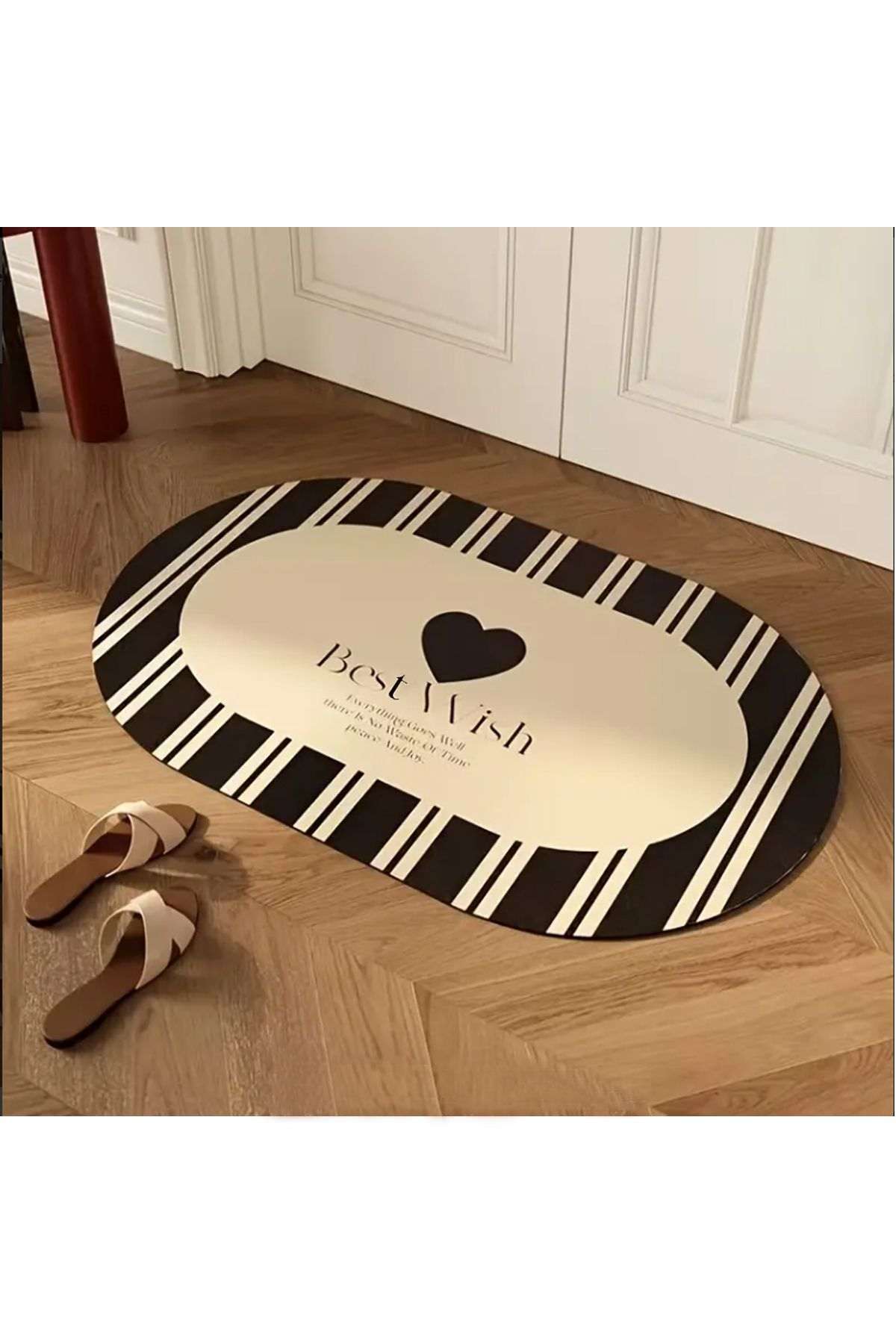 Covoras de baie, L'essentiel Maison, Best Wish, 60x100 cm, Multicolor