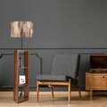 Lampadar, AYD-1798, Insignio, 30 x 140 cm, 1 x E27, 60W, maro/bej