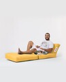 Fotoliu extensibil, Siesta, Ferndale Bean Bag, 55 - 180 cm, poliester impermeabil, galben