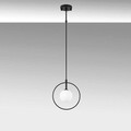 Lustra, Fulgor, 942FLG1126, Metal, Alb/Negru