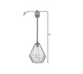 Lustra ELTAP, Benigne, 25x90 cm, 1xE27, 15W, otel, negru