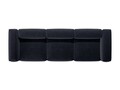 Canapea 4 locuri, Bergamo, Cosmopolitan Design, 364x108x70 cm, tesatura structurata, albastru navy