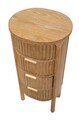Comoda Goteborg, Mauro Ferretti, 38x33.5x82 cm, lemn de brad/MDF/fier, maro