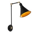 Set lustra si aplica de perete, Berceste - Set1, Opviq, 20 x 56 cm / 70 x 26 cm, E27, 40W, negru