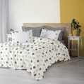 Set cuvertura pique dubla, Leroy - Grey, Cotton Box, Poliester