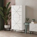 Dulap multifunctional, Homitis, Dune, 62.6x136x35.6 cm, Alb