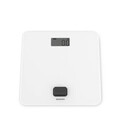 Cantar digital pentru baie, Brabantia, White, 30x30x4.3 cm, fara baterii, polipropilena/sticla, alb
