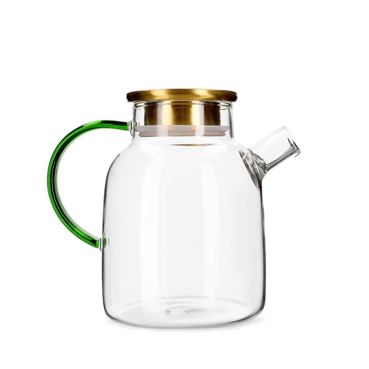 Ceainic Kubbe, Homla, 1.8 L, sticla/inox, verde/auriu - 1 | YEO