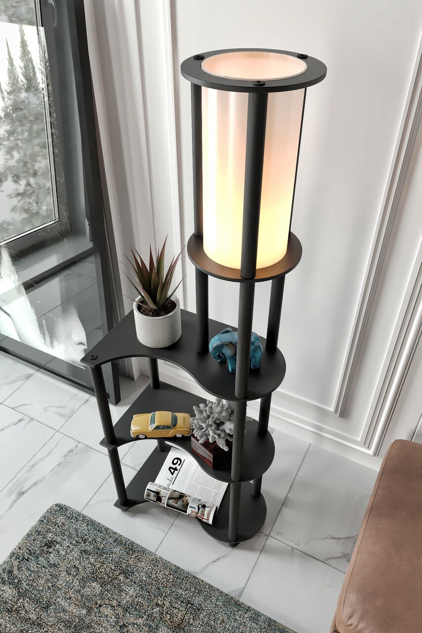 Lampadar, L'essentiel Maison, 666PTR1120, Negru - view 2