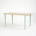 Masa, Logg, Pineios, 150x75x75 cm, Lemn / Verde menta