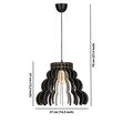 Lustra, FullHouse, 390FLH2136, MDF, Negru