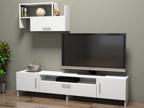 Mobilier living RF.001.001.072, Gauge Concept, 2 piese, PAL, alb Mobilier Living