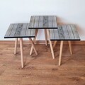 Set masute 3 piese, Leona, 3Shp363, Gri