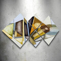 Set 4 tablouri decorative, 4MDF218654635, MDF, Imprimat UV, Multicolor