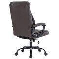 Scaun de birou Victory, Pakoworld, 64.5x72.5x118 cm, piele ecologica, maro