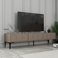 Comoda TV, Hommy Craft, Lyon 42, 180x42x35 cm, PAL, Atlas / Negru