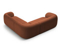 Coltar simetric 5 locuri, Kate, Micadoni, 252x252x76 cm, tesatura boucle, teracota